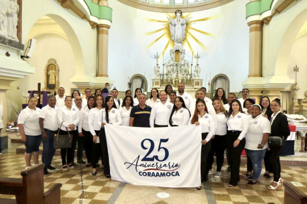 CON CELEBRACIÓN EUCARÍSTICA, CORAAMOCA CONMEMORA 25 ANIVERSARIO.