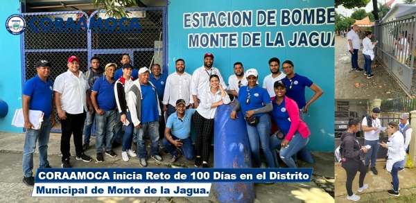 CORAAMOCA INICIA RETO DE 100 DÍAS EN EL DISTRITO MUNICIPAL DE MONTE DE LA JAGUA.